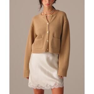 Jcrew Emilie Patch Pocket Sweater Lady Jacket - S
